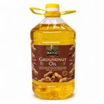 Natco Pure Groundnut Oil 4L | Peanut Oil for Frying, Cooking, Sautéing & Indian 