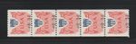 US EFO Computer Vended Stamps #CVP31b: .34 misaligned coil strip of 5. MNH