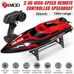 RC Boat for Kid Adult 25KM/H High Speed Racing Boat Brushed Motor Remote Control