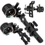 5 Pin Compound Bow Sight Micro Adjustable .019" Archery Target Hunting RH LH