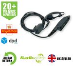 G-SHAPE EARPIECE WITH MIC & PTT 11ECH1040M4 FITS MOTOROLA GP340 TWO WAY RADIO