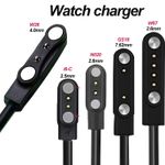 Universal Smart Watch Charging Cable 2/4Pin USB Data Magnetic Charger