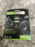 PNY ELITEX-PRO60 Class 10 U3 V60 UHS-II SD Flash Memory Card 128GB