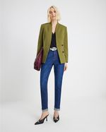 River Island Womens Mom Jeans Blue High Rise Denim Trousers Pants Bottoms