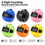 4 Digit Counting Manual Hand Tally Number Counter Mechanical Click Clicker