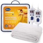 Silentnight Snuggle In Multi Zone Heated Mattress Topper Cosy Bed 9 Heat Setting