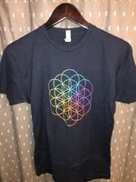 Coldplay 2016 World Tour A Head Full of Dreams Short Sleeve T-Shirt Women Small
