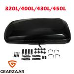 320L 400L 430L 450L Litre Car Roof Top Box Gloss Black Camping Travel Luggage UK