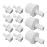  100 Pcs Aquarium Hose Connector Fish Tank Valve Water Pipe Plastic Barb Reducer