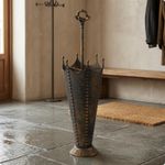 Metal Umbrella Stand Tapered Cone Shape Decorative Umbrella Stand for Entryway