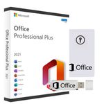 Microsoft Office 2021 Professional USB + Card, Windows 10, 11 Only / Not for Mac