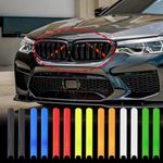 2x Grill Bar V Brace Grille Trim Strips Cover For BMW F30 F20 1 2 3 4 5 6 Series