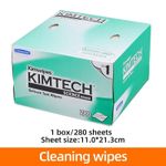 280 Fiber Optic Cleaning Wipes - KIMTECH Dust-Free Paper Box for Optics Care