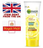 2 X 100ml Garnier Skin Lightening Brightening Complete White Clay Face Wash 