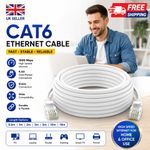 Ethernet Cable Cat6 RJ45 Network Fast Speed Internet Lead0.5m to 50m Wholesale.