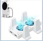 Vertical Dual Cooling Fan Stand External Cooler Holder for Xbox Series S Console