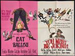 Cat Ballou / You Must Be Joking Original Quad Movie Poster Terry Thomas 