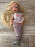 Paradise Galleries REBORN MERMAID BABY 22" Blonde Pink  Shell SOFT LIFELIKE