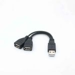 Male USB 2.0 A 1 to 2 Dual USB Female Data Hub Power Adapter Y Splitter Cable UK