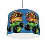 HOT WHEELS MONSTER TRUCK CEILING LIGHT SHADE /  LAMPSHADE   FREE P&P REUSABLE
