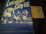 1971 FA CHARITY SHIELD LEICESTER CITY V LIVERPOOL PROGRAMME & MATCH REPORT