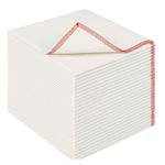 100% Cotton Jumbo White Dish Cloths Kitchen Tea Towels Absorbent Cleaning 40X50