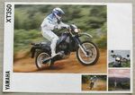 YAMAHA XT350 Motorcycle Sales Brochure c1992 Ref LIT-3MC-0107004-92E
