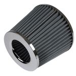 Universal Car Air Filter Induction Kit Sports Car Cone Air Filter Chrome Finish