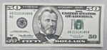 Usa 50$ Bill  B2  New York  Issued 1996 UNC