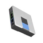 VoIP Internet Phone 2 Ports Adapter SIP RJ45 Cable For PAP2T