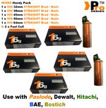 16g STRAIGHT nails+ 2x Fuel Cell for PASLODE 32mm+38mm+45mm+50mm+64mm 
