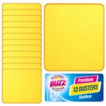4-12 Large Yellow Dusters Soft Cotton Dust Cleaning Cloth Quality Towels 35x40cm
