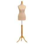 Size 12/14 Female Tailors Dummy Cream Retail Torso Display Dressmakers Dummy  🔥