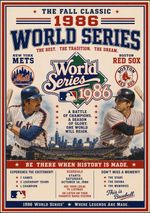 1986 World Series Baseball Poster New York Mets v Boston Red Sox - A4 -350gsm