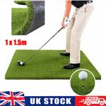 1m x 1.5m Tee Grass Golf Practice Mat Driving Range Mat Pitching Chipping