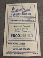 (8) Southend v Cardiff City 25.8.1949