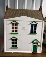 Vintage 1980's Wooden Doll House furnished and  PRE-LOVED