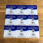 9x NFC Google Review Tap Cards/Stickers "We Would Appreciate Your Google Review"