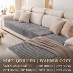 Paw Lounge Plush Pet Couch Cover, Thickened Ultra-Soft Non-Slip Sofa Protector