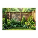Garden Herb Fence Background Banner 210x150cm Outdoor Decor Greenery Backdrop