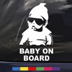 CUSTOM BABY ON BOARD CAR SIGN DECAL VINYL FUNNY STICKER FOR CAR BUMPER WINDOW HQ