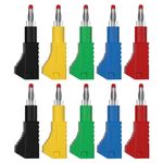 10Pcs 4mm Banana Plug Copper Safety Solder DIY Assembly Test Leads Connectors