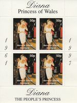 Princess of Wales Lady Diana Bernera Island Scotland MNH stamp sheetlet