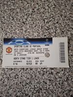MATCH TICKET CHAMPIONS LEAGUE MAN UTD V SPORTING CLUBE 27th nov 2007