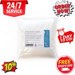 Citric Acid 1kg - 100% Pure Food Grade Fine 1 kg (Pack of 1), White Crystals 