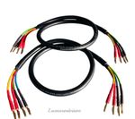 Van Damme Black Series Bi-Wire Speaker Cable 4x 4mm Terminated Pair