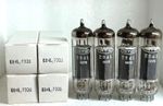 4 x NOS tubes RTC Siemens Halske  matched quad E84L 7320 = EL84 6BQ5