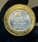 Vintage Silver Trump Taj Mahal Casino Token “Spirt Of 76” Token