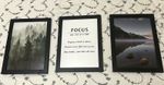Set of 3 Black A4 Photo Frames 24 x 33 cm Matte Plastic Modern Portrait