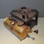 Vintage RM Brass Paraffin Camping Stove Emergency Cooking Antique Car Prop